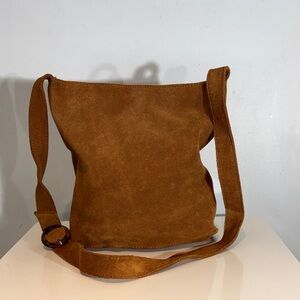 Urban Outfitters genuine suede cognac bucket Bag